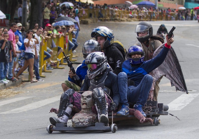 Fueron 14 kilómetros llenos de adrenalina y diversión. FOTO Jaime Pérez 