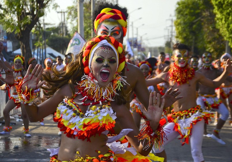 El Carnaval de Barranquilla fue declarado “Obra Maestra del Patrimonio Oral e Inmaterial de la Humanidad” por la UNESCO en 2003. FOTO AFP