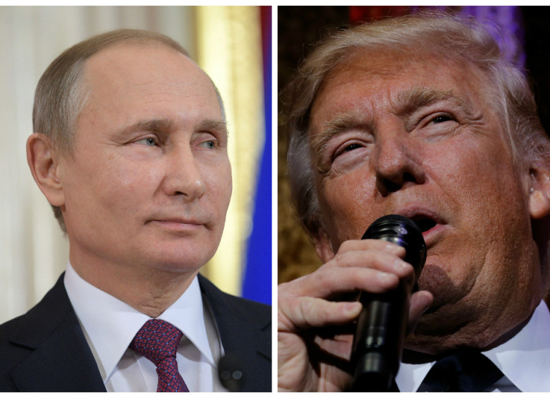 El presidente ruso, Vladimir Putin, y el presidente electo de Estados Unidos, Donald Trump. FOTOS Reuters