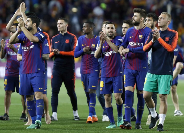 Barcelona ya es campeón de Liga y Copa, ahora quiere hacer historia ganando el campeonato sin una derrota. FOTO EFE