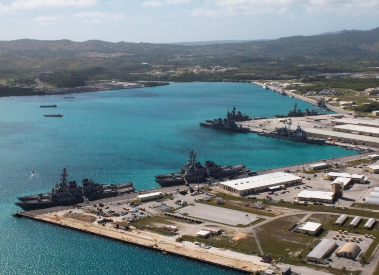 Base naval de Estados Unidos en Guam. FOTO REUTERS