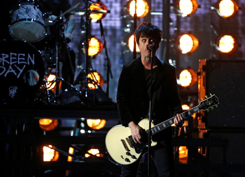 Green Day cantó en la gala de los MTV Europa. FOTO Reuters