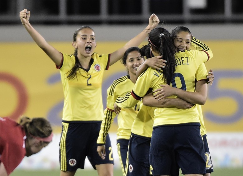 Las colombianas vencieron a Canadá 1-0. FOTO AFP