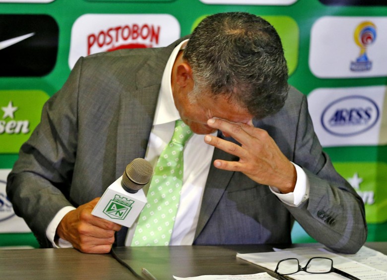 Osorio lloró en su adiós al equipo verde. FOTO Juan A. Sánchez