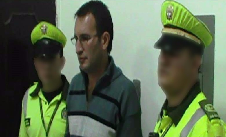 La Policía Nacional capturó a un guerrillero de las Farc, Octavio Orrego Sánchez, quien estaría implicado en el secuestro de contratistas norteamericanos en 2003. FOTO CORTESÍA
