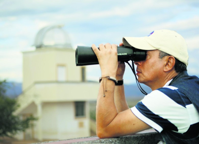 Javier ha impuesto La Tatacoa como sitio de observación astronómica y turística por los múltiples encantos que posee. Foto Cortesía Concepto visual