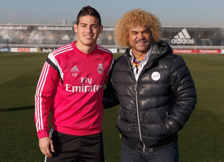 El PIbe Valderrama siempre ha destacado las condiciones técnicas de James Rodríguez. FOTO CORTESÍA REAL MADRID. 