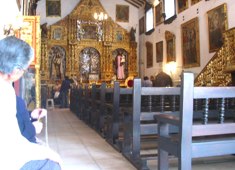 La capilla guarda en su interior obras de arte católico de los siglos XVII, XVIII y XIX. FOTO Archivo Rafael González