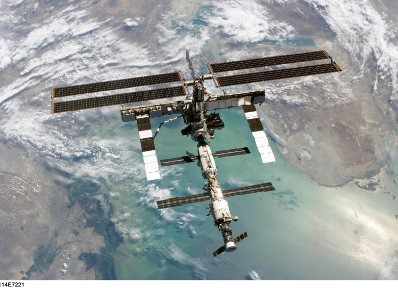 Aspecto de la Estación Espacial Internacional. Foto Nasa
