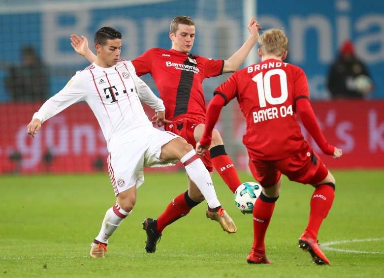 James Rodríguez jugó los últimos 10 minutos de la clasificación a la final de la copa alemana. FOTO: TWITTER BAYERN DE MÚNICH.