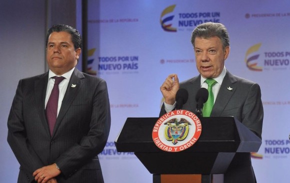 El Presidente Juan Manuel Santos posesionó el 2 de mayo pasado al economista vallecaucano Germán Arce como ministro de Minas y Energía, sucediendo a Tomás González. FOTO cortesía SIG