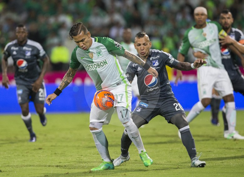 El último duelo entre Nacional y Millonarios en el Atanasio lo ganó el verde 1-0, con gol de Dayro Moreno. FOTO Robinson Sáenz 