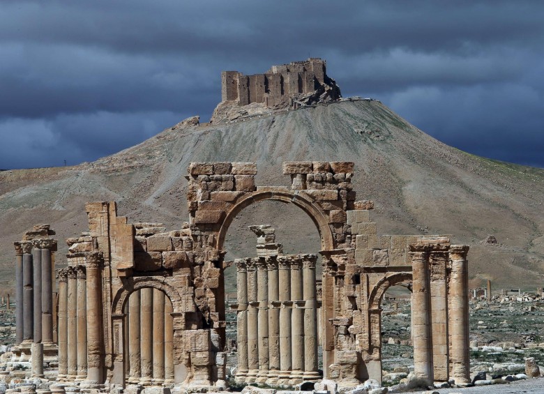 Siria acoge tesoros arqueológicos que abarcan miles de años de historia escrita, como las ruinas romanas del oasis de Palmira en el desierto. FOTO AFP