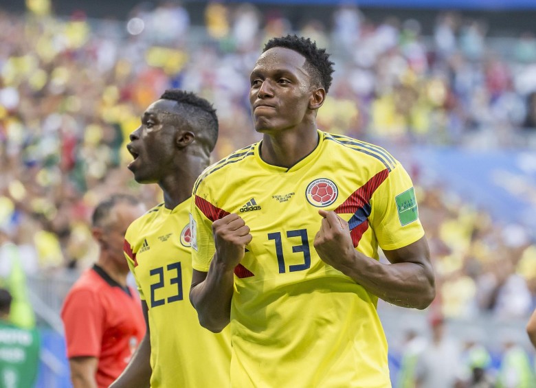 Yerry Mina figura con Colombia en el pasado Mundial de Rusia, pasaría al fútbol de Inglaterra. FOTO JUAN ANTONIO SÁNCHEZ