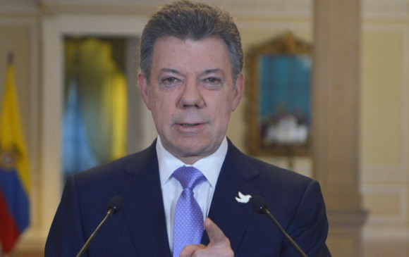 “El compromiso de las Farc está puesto a prueba. De su decisión depende seguir avanzando hacia el fin del conflicto y la reconciliación”, advirtió el presidente Juan Manuel Santos. FOTO CORTESÍA PRESIDENCIA