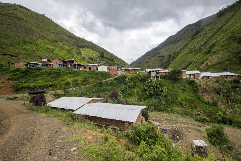 En Santa Lucía, Ituango, habrá una zona veredal transitoria de normalización, donde el frente 18 de las Farc dejará las armas y se reincorporará a la vida civil. FOTO Julio César Herrera