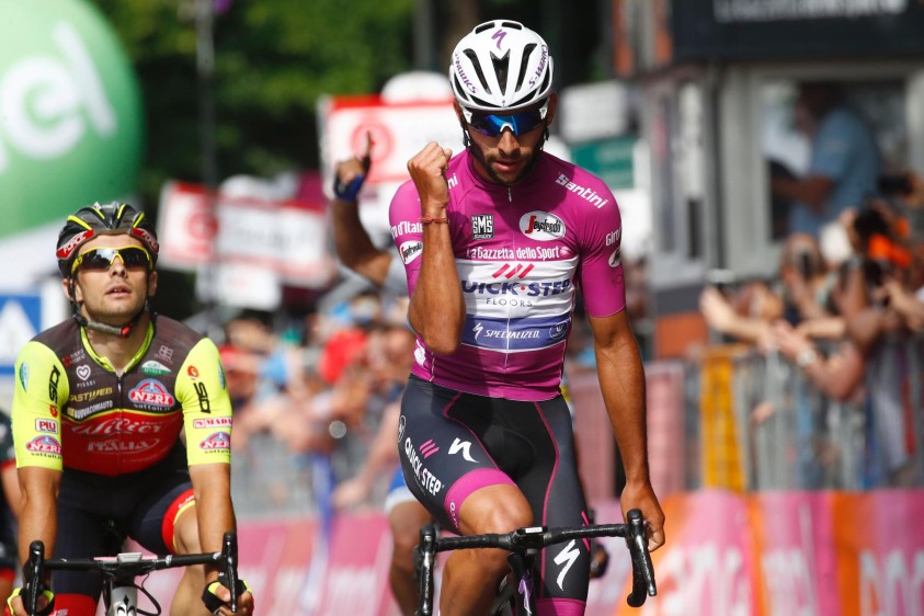 Expertos dicen que Gaviria tiene todo para ser grande, por eso, ayer sumó su tercer triunfo en el Giro. FOTO AFP