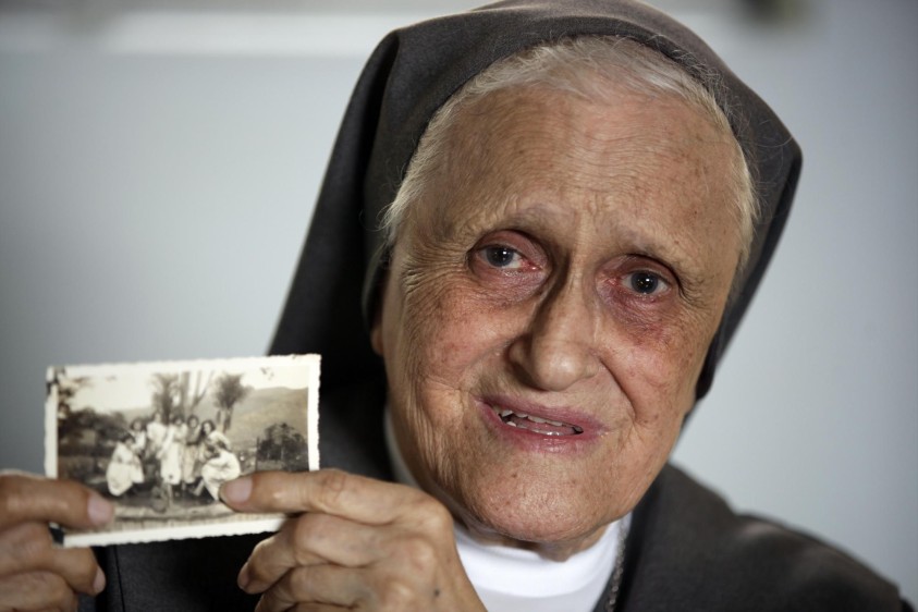 Sor Paula Quintero tiene fotos de Mercedes Barcha cuando estudiaban juntas en el María Auxiliadora