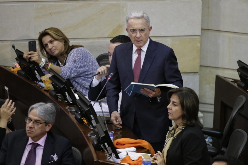 Expresidente Uribe sugirió al presidente Iván Duque que objete la ley estatutaria de la JEP. FOTO: Colprensa