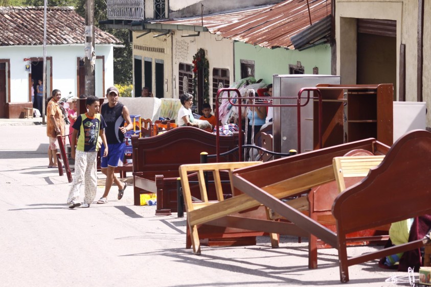 Cerca de 1.000 familias gramaloteras migraron a municipios como Santiago en busca de una nuevo techo. FOTO: Colprensa