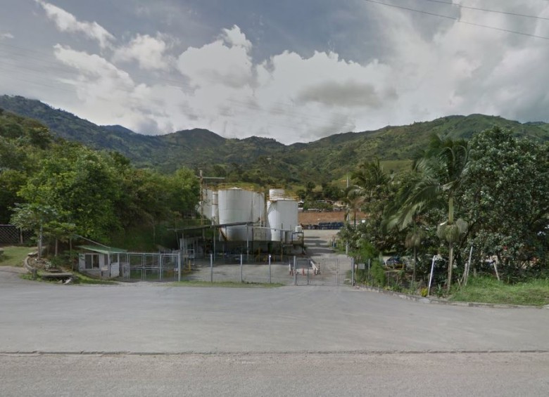 Biochemical, empresa de procesamiento de residuos petroquímicos ubicada en el municipio de Girardota. FOTO GOOGLE STREET VIEW