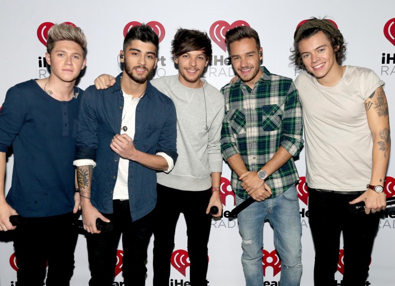 De izquierda a derecha Niall Horan, Zayn Malik, Louis Tomlinson, Liam Payne y Harry Styles integrantes de One Direction. FOTO AFP