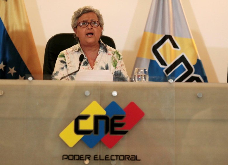 Tisibay Lucena, presidenta de Consejo Nacional Electoral. FOTO REUTERS