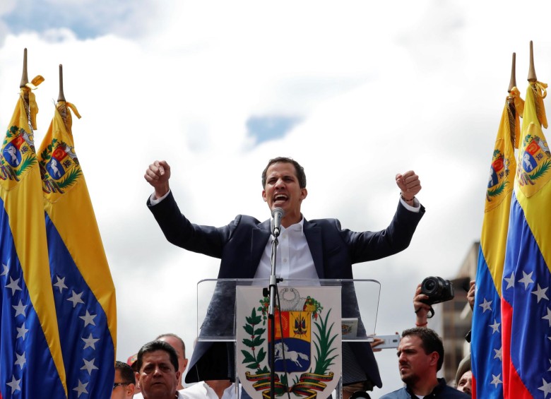Juan Guaidó, autodeclarado presidente encargado de Venezuela. FOTO: REUTERS.