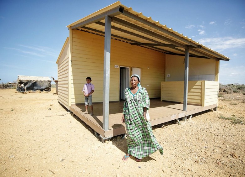 Así son las casas adaptadas al cambio climático en La Guajira