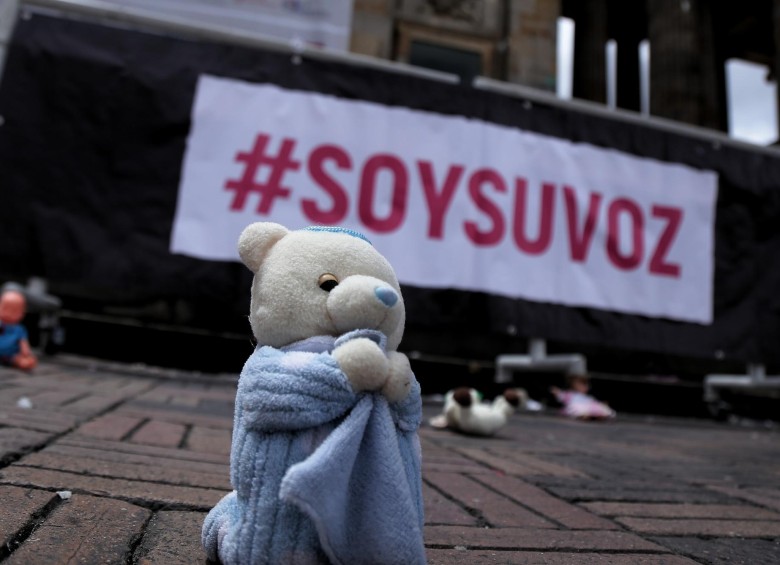 Imágen de archivo de la campaña #soysuvoz en contra del maltrato infantil. Foto. Colprensa.