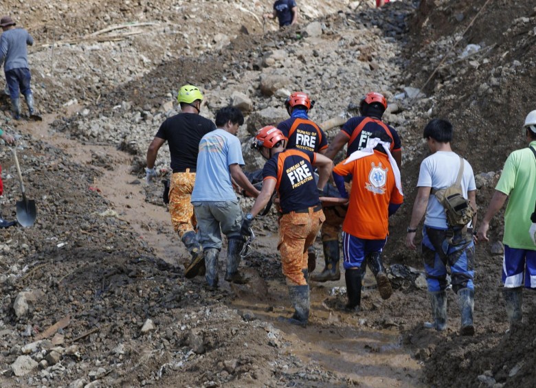 Tifón Mangkhut sepultó a mineros y sus familias en Filipinas