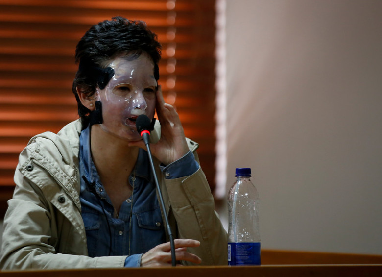 Natalia Ponce declaró en el juicio a su agresor. FOTO Colprensa