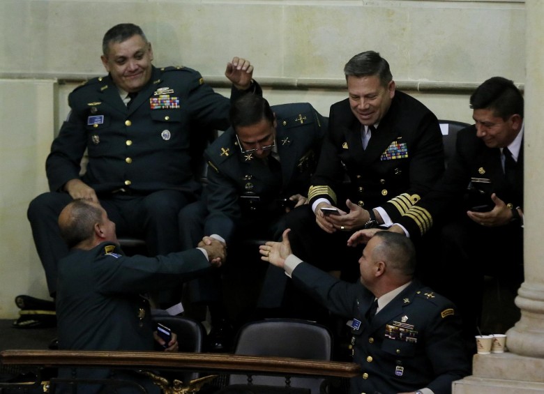 En la plenaria del Senado se aprobaron los ascensos de 42 generales de las Fuerzas Militares. FOTO: COLPRENSA