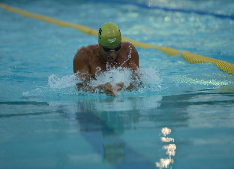 Carlos Mahecha, bronce en Centroamericanos. FOTO cortesía liga natación antioquia