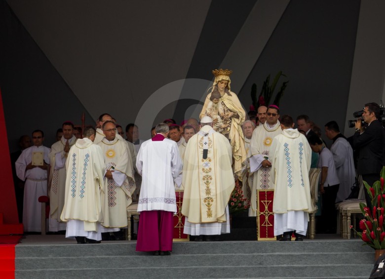 Misa campal del Papa Francisco en Villavicencio. FOTO ESTEBAN VANEGAS