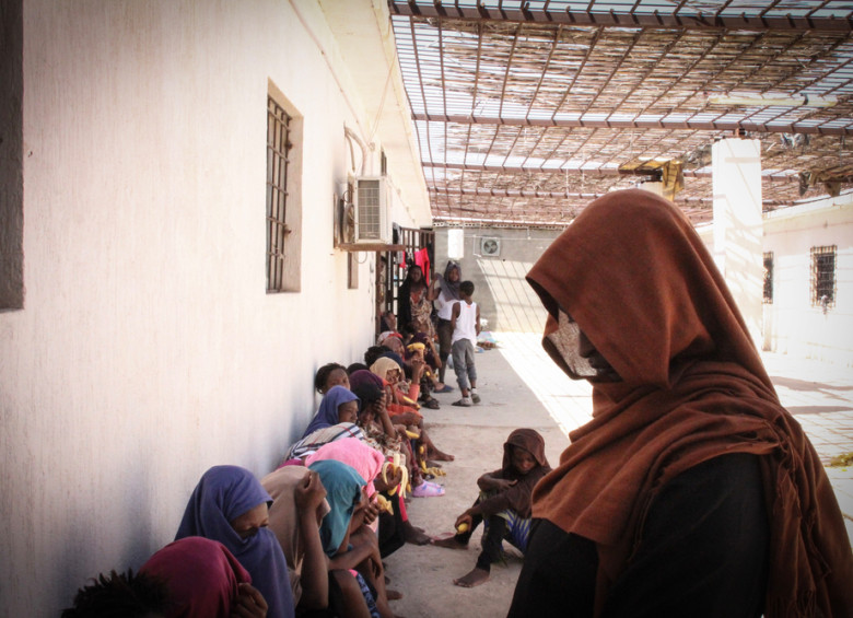 Centro de detención en Libia. FOTOS: CORTESÍA MÉDICOS SIN FRONTERAS