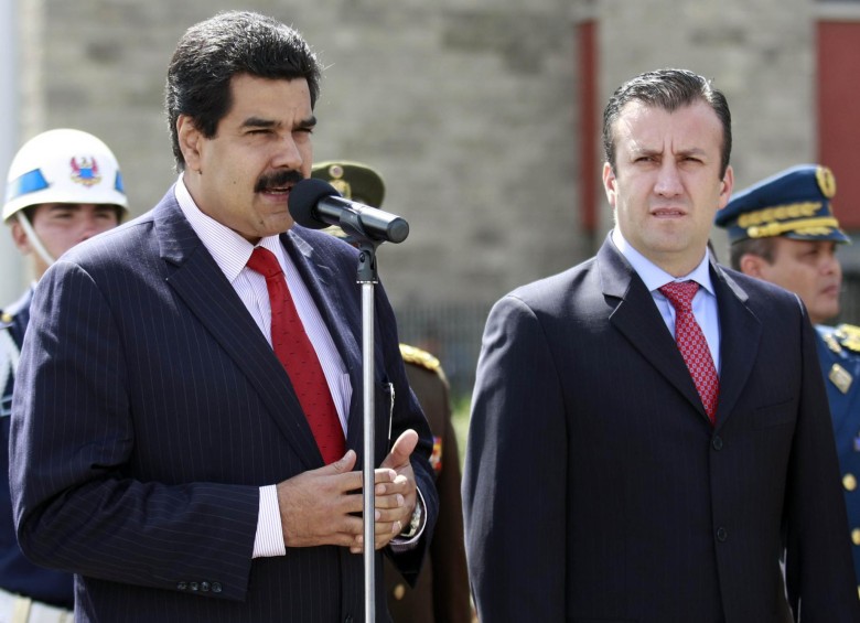 Nicolás Maduro, presidente de Venezuela, y su vicepresidente, Tareck el Aissami. FOTO ARCHIVO COLPRENSA