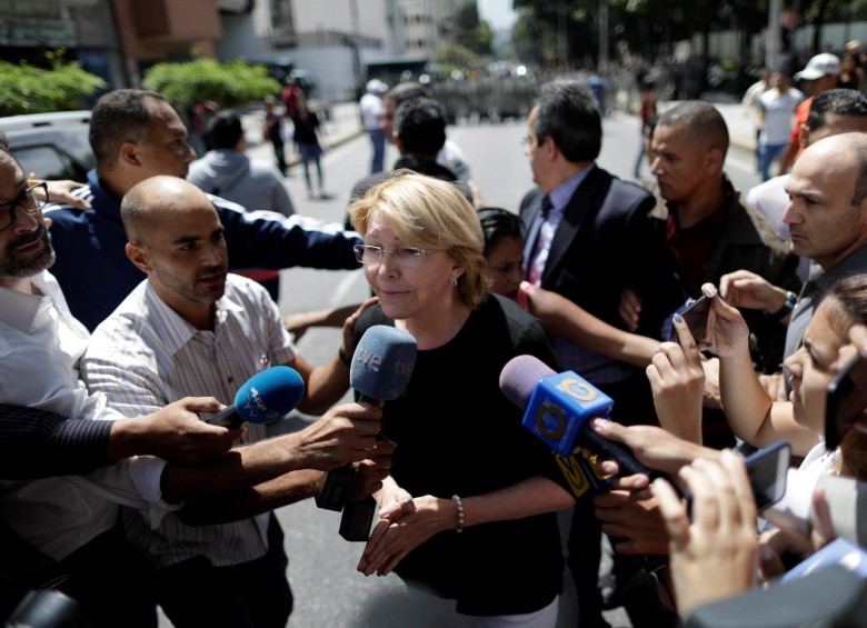Luisa Ortega, quien se desempeñó hasta este sábado como fiscal general de Venezuela. FOTO REUTERS