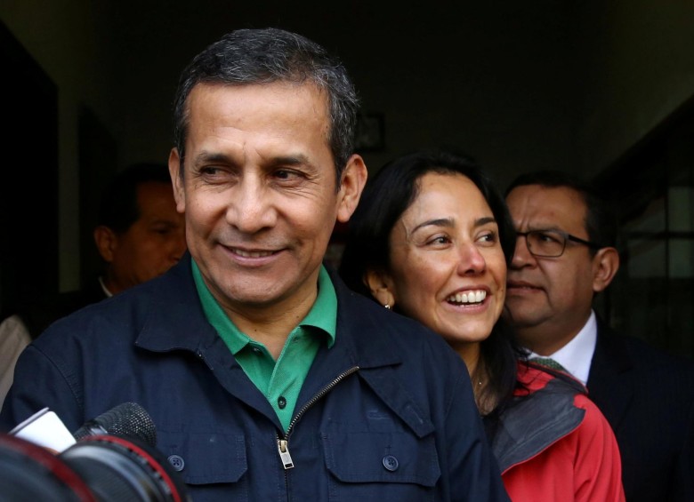 Ollanta Humala y su esposa, Nadine Heredia, fueron enviados a prisión el pasado 13 de julio por su presunta vinculación al caso de corrupción de Odebrecht. FOTO REUTERS