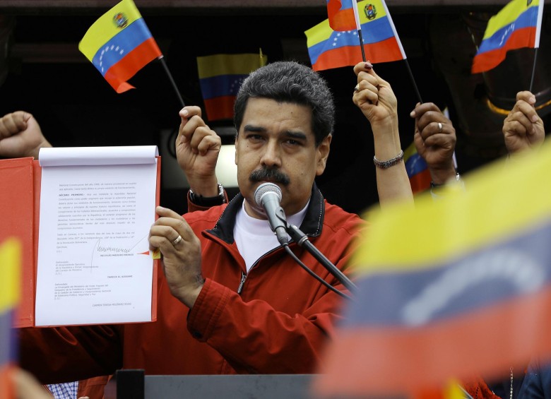 Nicolás Maduro, presidente de Venezuela, anunció las bases de la Constituyente. FOTO REUTERS