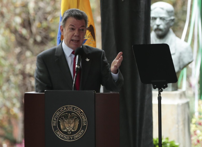 Juan Manuel Santos ratificó el 23 de marzo como la fecha límite para firmar el acuerdo de fin del conflicto con las Farc y advirtió que “el tiempo se agota”. FOTO COLPRENSA