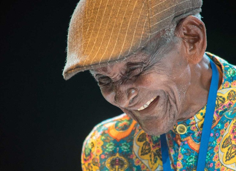 Magín Dáz es un cantante folclórico del Caribe colombiano. Nació en 1922. Foto Cortesía magindiaz.com