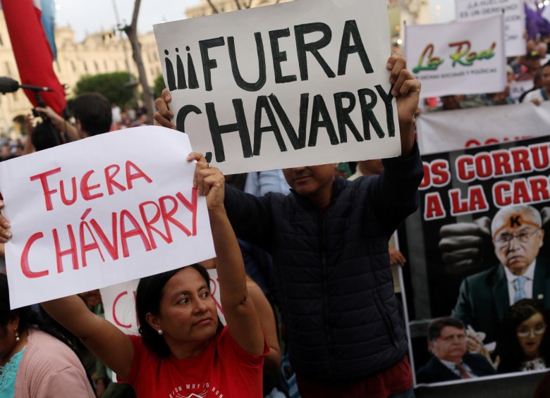 Las protestas contra Pedro Chávarry iniciaron el 31 de diciembre, cuando retiró a los investigadores del caso. FOTO reuters