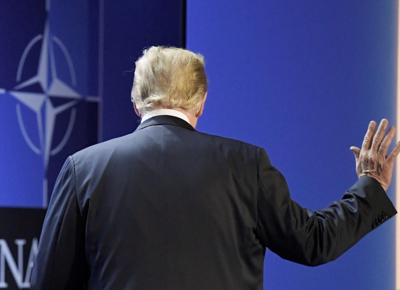 Donald Trump, presidente de Estados Unidos, durante cumbre de la OTAN.