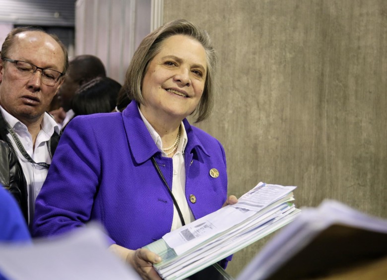 La excandidata a la vicepresidencia, Clara López. Foto: Colprensa. 