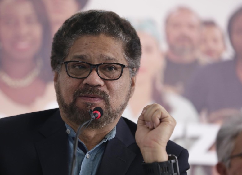 El miembro de la junta política de la Fuerza Alternativa Revolucionaria del Común Farc, Iván Márquez. Foto: Colrpensa.