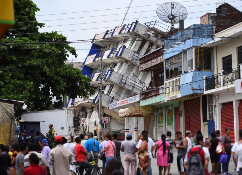 El hotel Ana Centro del municipio de Matías Romero, en Oaxaca, se vino abajo con el terremoto. Foto afp