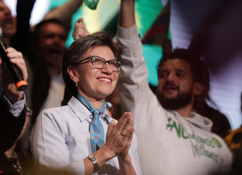 Claudia López fue escogida, mediante encuesta, como candidata presidencial única de la Alianza Verde. FOTO COLPRENSA