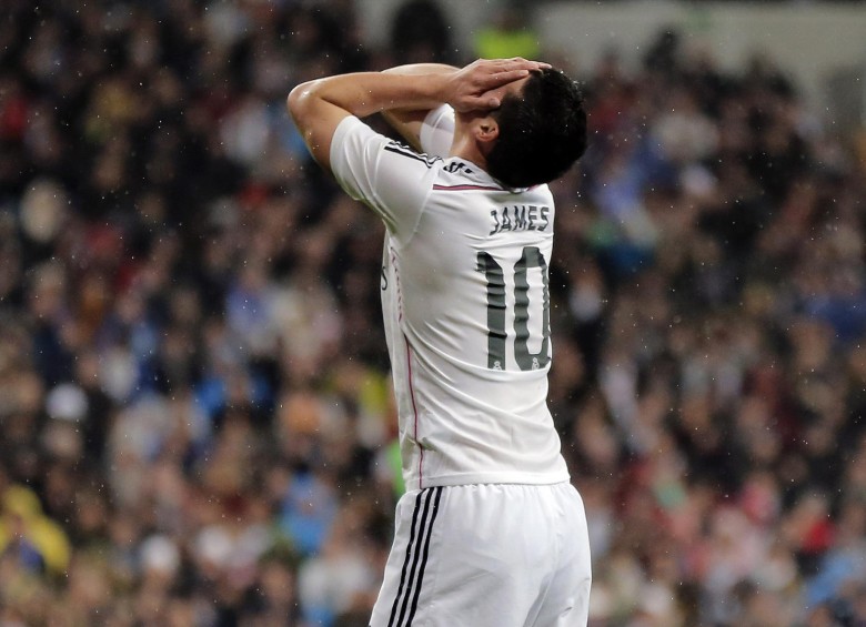 James sigue de espaldas en el Real Madrid, porque ya no es inicialista con el técnico Benítez. FOTO AP