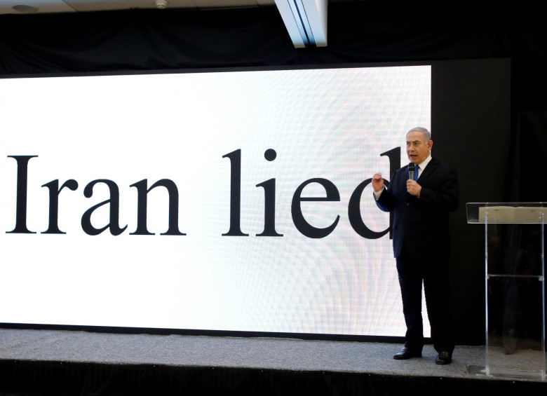 Con el acuerdo nuclear con Irán en fase decisiva, el primer ministro israelí Benjamin Netanyahu reveló pruebas del incumplimiento de este país, con el que están enfrentados hace años. FOTO Reuters